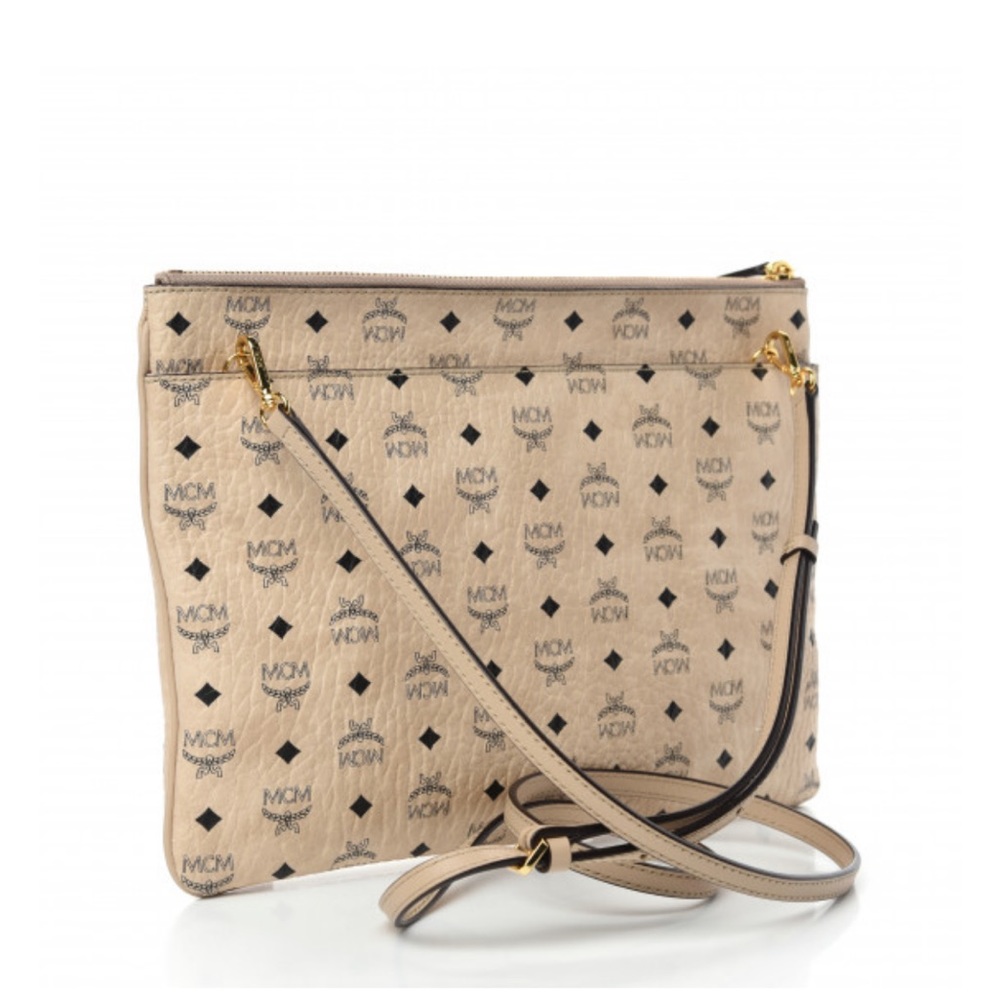 MCM Crossbody Pouch in Visetos Original